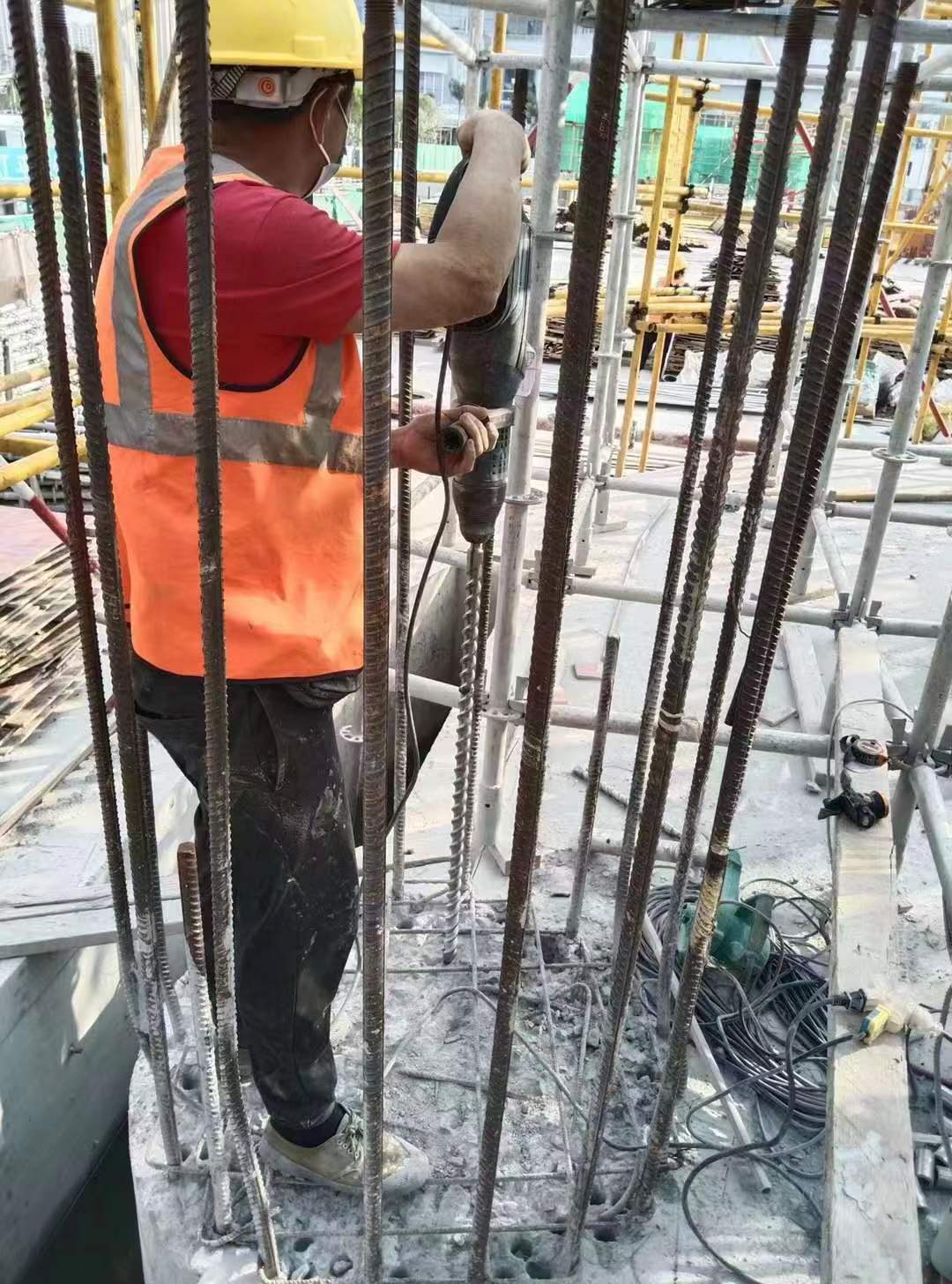 江城增大截面法加固框架柱施工方案